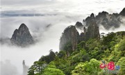 黄山秋雨后 云雾飘渺描绘出动人画卷（组图）